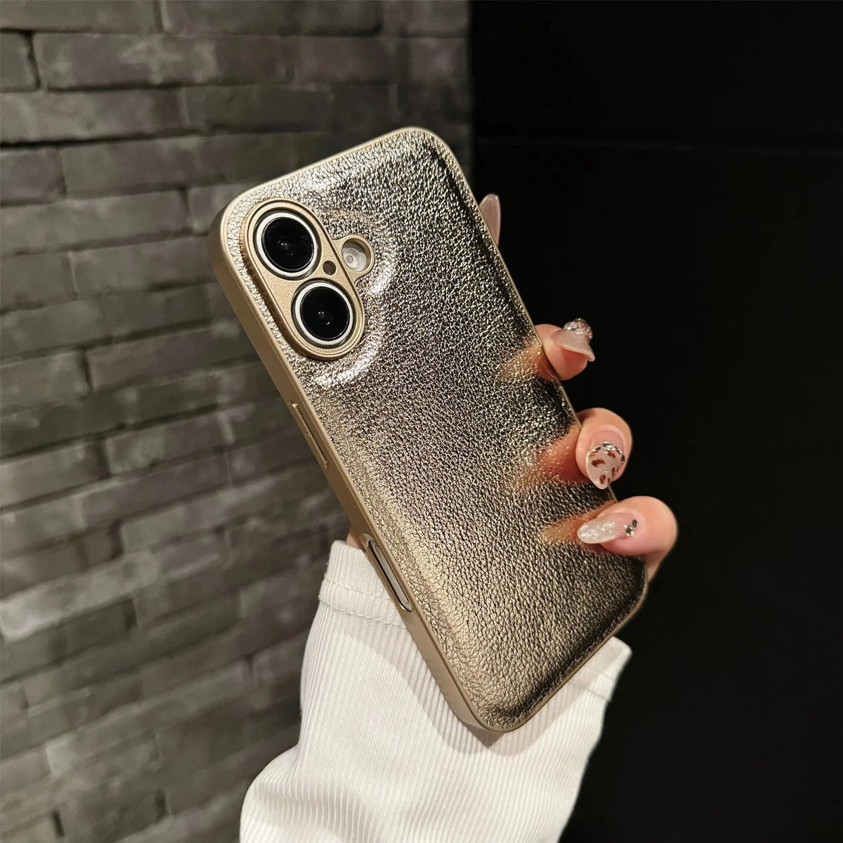 Leather Texture Shockproof Case For iPhone 16 15 14 13 12 Mini 11 Pro XS Max X XR 7 8 Plus SE Plain Matte Silicone Cover Bumper