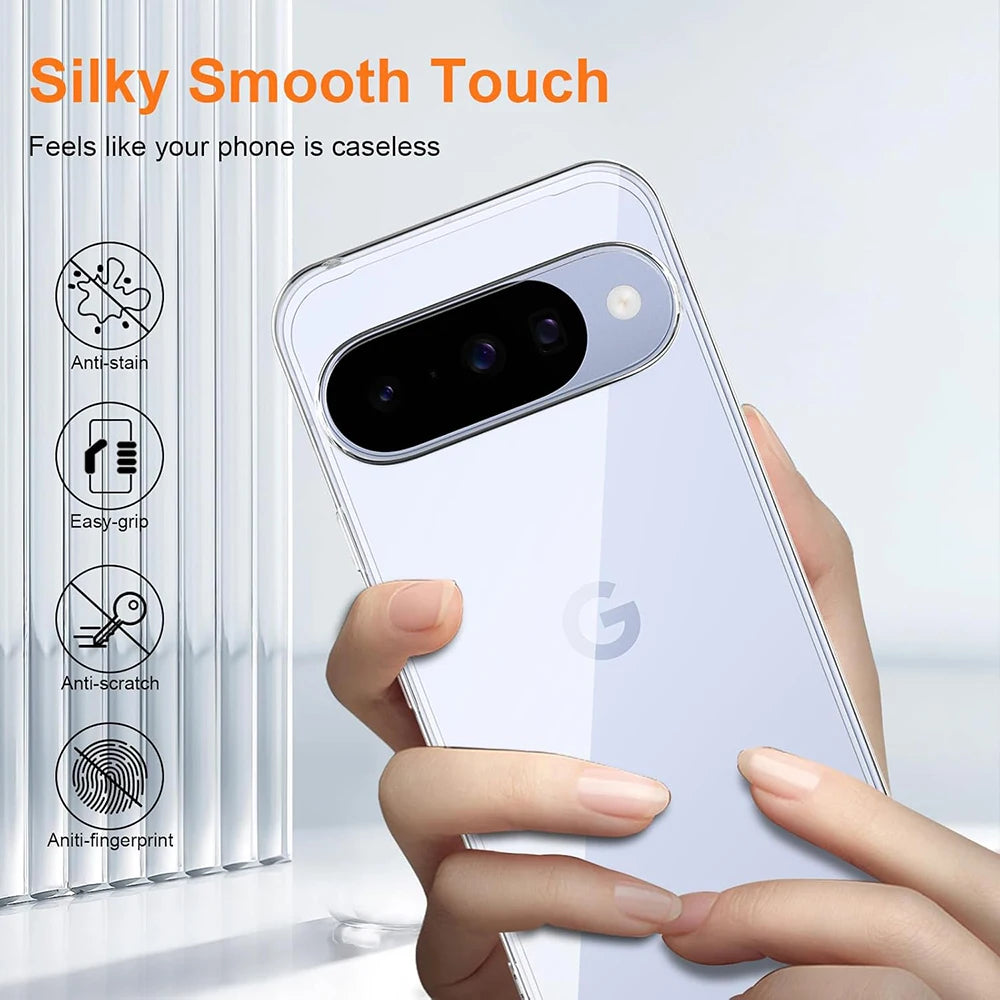 Ultra Thin Transparent Silicone Soft Case For Google Pixel 10 9 Pro XL 9A Clear Slim Shell For Google10 Back Cover Shockproof