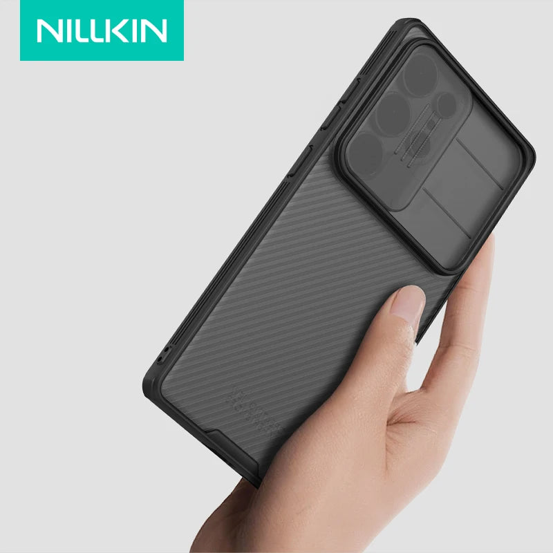 for Samsung Galaxy S26 S25 S24 S23 S22 Ultra Edge Case Nillkin CamShield Slide Camera Cover for S24 FE S23 Plus Lens Cases