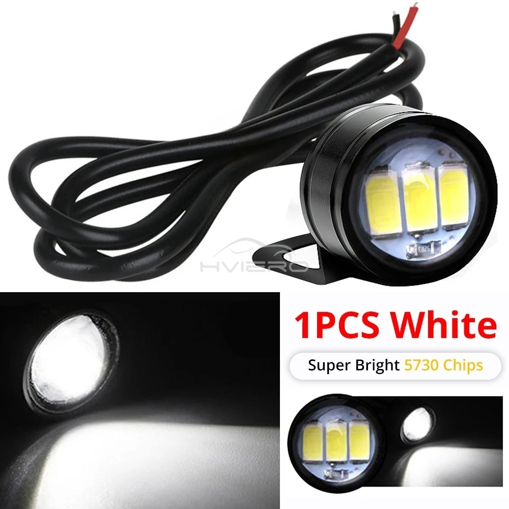 1X Car Eagle Eye Mirror Light DRL Backup Bulb Auto Motor Led Turn Signal Reverse Parking Brake Trunk Lamping Daylight Waterproof