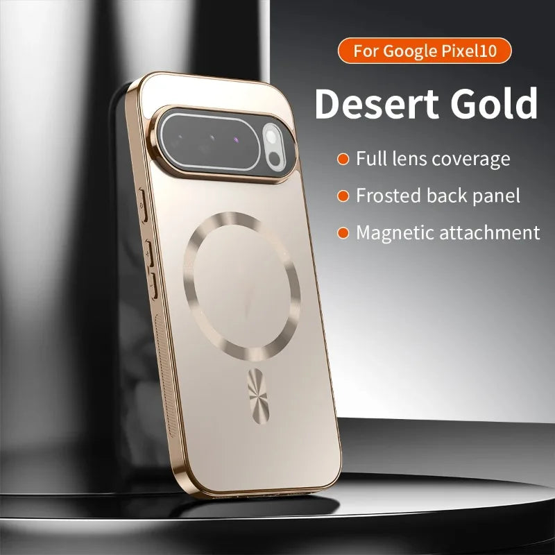Magnetic Case for Google Pixel 10 9 ProXL 8 7 6 Pro 9A 8A 7A 10Pro AG Nano Matte Lightning Cover Protective Shockproof Cover