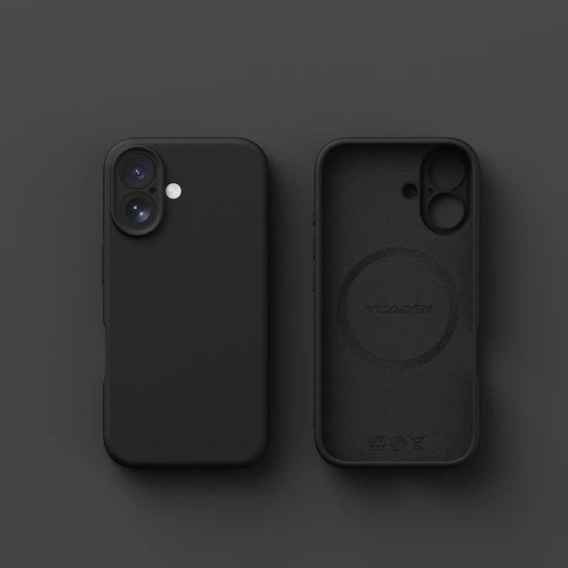 Original Liquid Silicone Magnetic Phone Case For iPhone 17Air 16 Plus 15 14 13 12 17 Pro Max Magsafe Wireless Charge Matte Cover