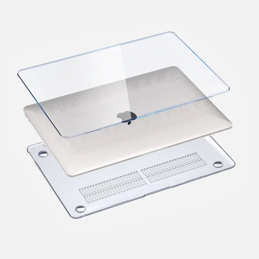 Crystal Clear Laptop Case for Macbook Neo 13 2026 Air 15 M4 M3 Hard Cover for Mac Book Pro 14 M1 M2 M5 14 16 Sleeve Accessories