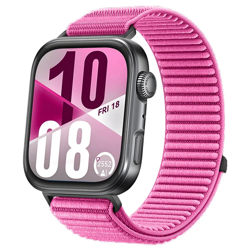 Sports Nylon Strap for Huawei Watch Fit 5 5Pro Smartwatch Woven Loop Wristband for Huawei Watch Fit3/4/4Pro Replacement Bracelet