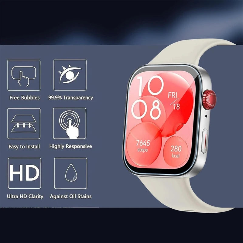 5PCS Screen Protector For Huawei Watch Fit 3/4/4Pro/5Pro Anti Scratch Clear TPU Hydrogel Film Huawei Accessories Protective film