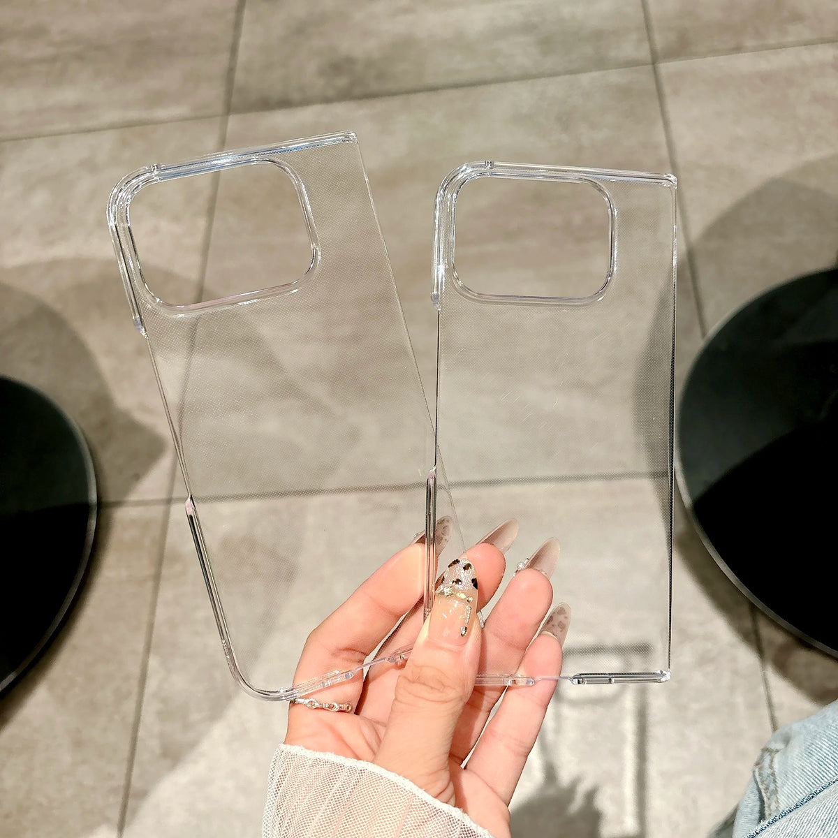 Transparent Hard Plastic Cover Case For Google Pixel 10 9 Pro Fold