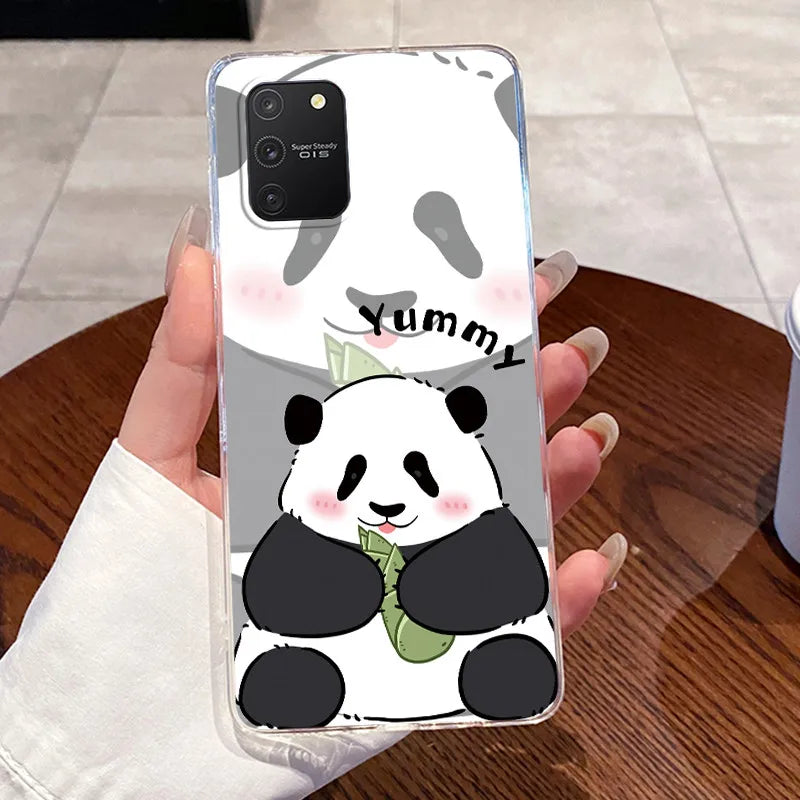 Casing For Samsung S10 Lite Case G770F Aesthetic Cute Cat Fashion Transparent Back Cover For Samsung Galaxy S10 Lite Phone Case