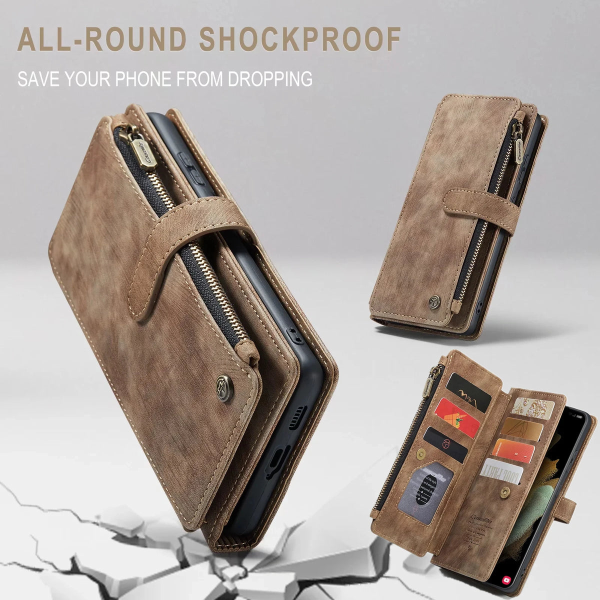 Flip Leather Phone Case For Samsung Galaxy S25 Edge S24 S26 Ultra S23 FE S22 S21 S20 Plus Note20 A16 A56 A17 A37 A57 Wallet Etui