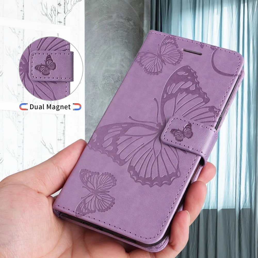 Wallet Case on For Coque Samsung Galaxy S26 S25 Edge S24 S23 S22 S21 S20 Ultra FE Plus Flip PU Luxury Leather Card Phone Cover