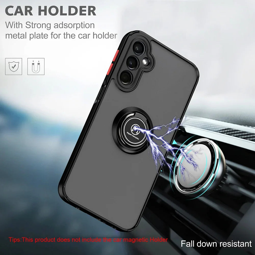 For Samsung Galaxy S24 FE S23 Plus S22 S21 S20 Note 20 Ultra 10 Lite Case Shockproof Cover With Ring Fundas Coque
