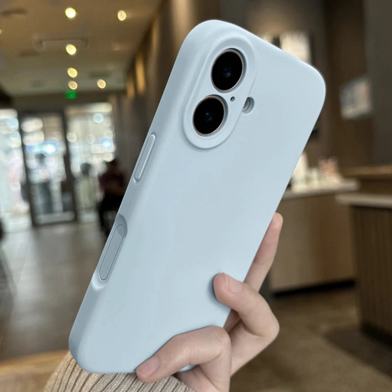 Luxury Original Lens Protection Soft Case for iPhone 17 16 15 14 13 12 11 Pro Max 15 14 Plus 16 17e Shockproof Cover Accessories