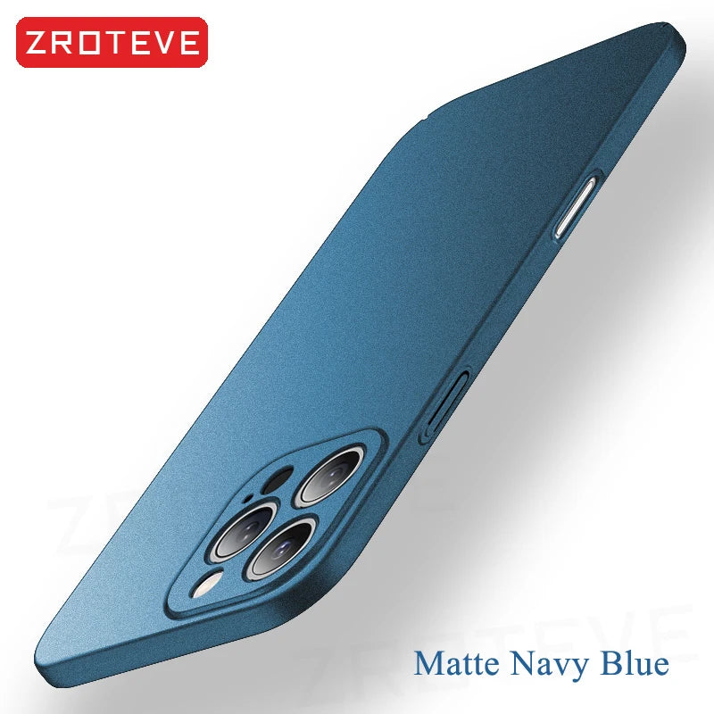 For iPhone 17 16 17e 16e 15 14 13 12 Pro Max ZROTEVE Slim Matte Hard PC Cover For iPhone16 Plus iPhone15 iPhone17 Air Phone Case