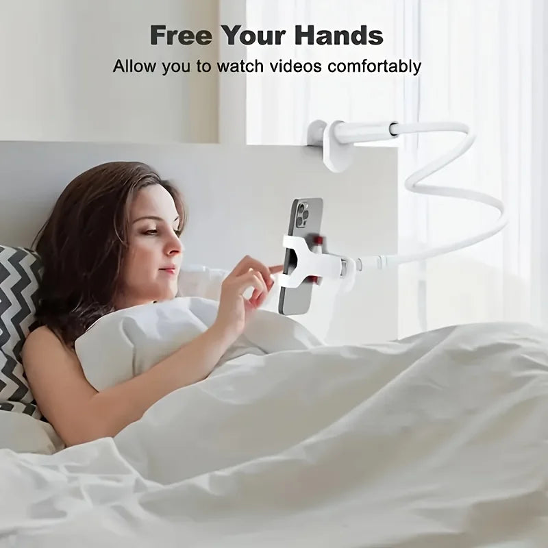 360Rotating Phone Holder Adjustable Long Arm Bed Desk Mount Cellphone Stand 10in Multifunctional Lazy Bracket Strong Grip