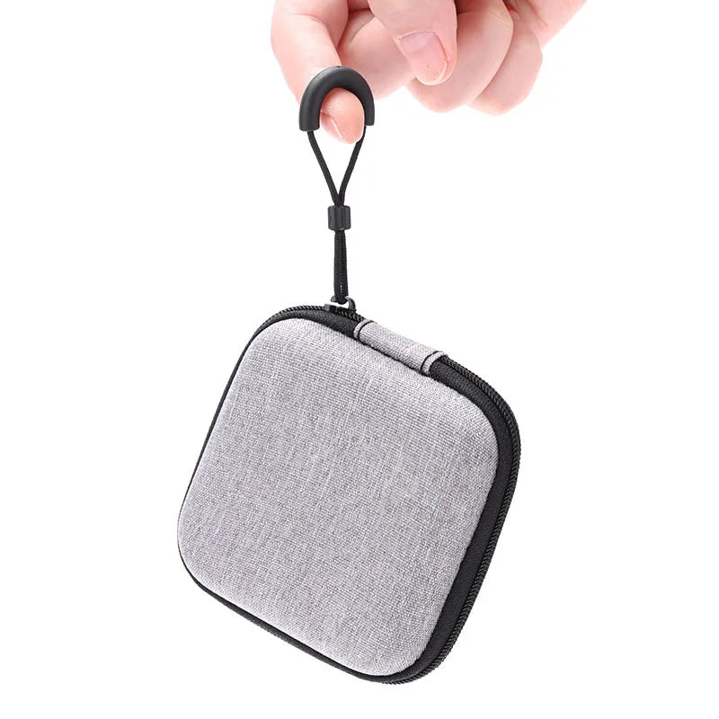 Portable Zipper Earphone Case Bag for Airpod Earpods KZ BA10 AS10 ES4 Charging Cable Accessories Mini Carrying Storage Bag Pouch