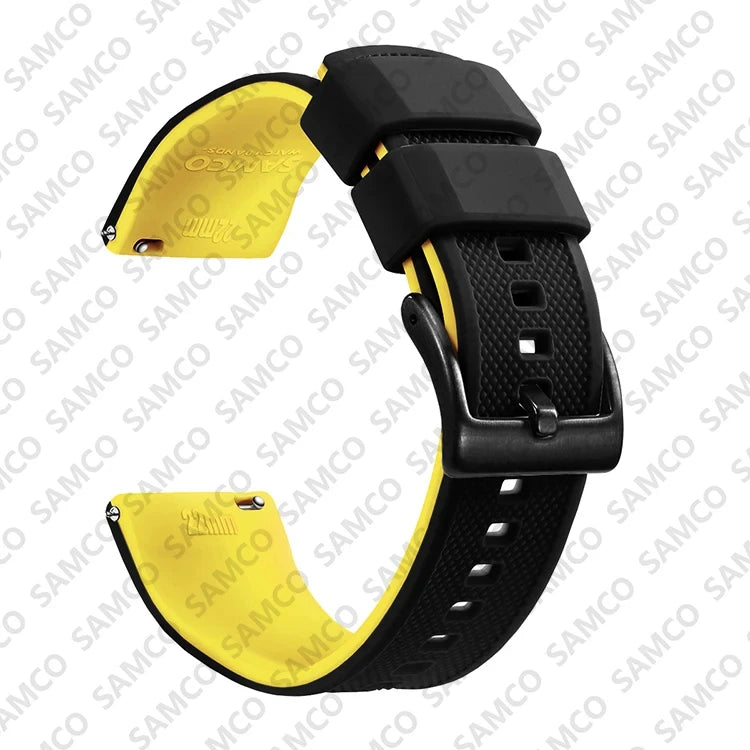 Quick Release Rubber Watch Strap Silicone Watch Band 18mm 20mm 22mm Huawei ,Samsung Galaxy, Garmin, Watch Replacement Watchband