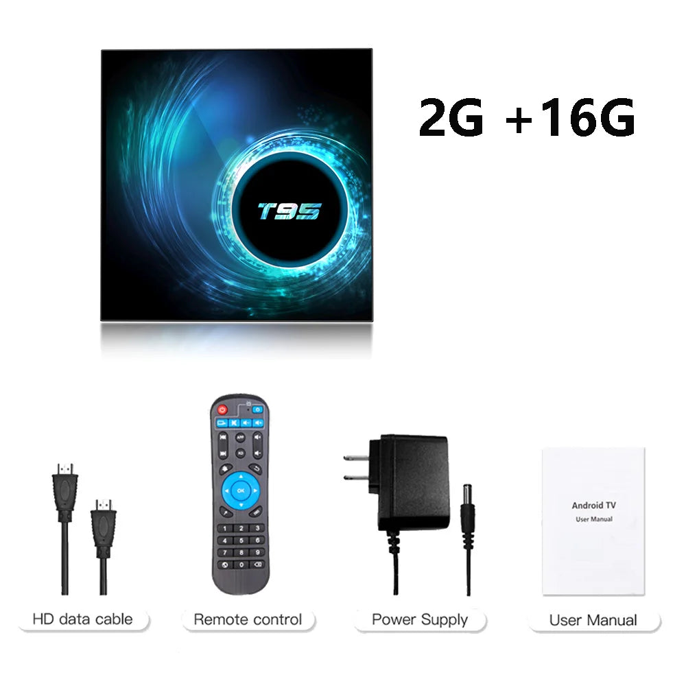 Smart TV Box 2026 T95 Plus HD 6K Android 16 Allwinner H616 4GB 64GB 128GB Dual Wifi Media Player PK X96Max Plus H96 Set Top Box