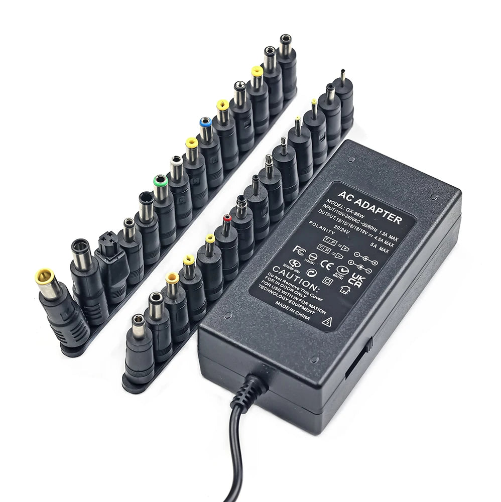 96W Universal AC Laptop Power Adapter 12V 15V 16V 18V 19V 4.5A 20V 24V Charger For Dell For Toshiba ForAsus For Acer For Lenovo