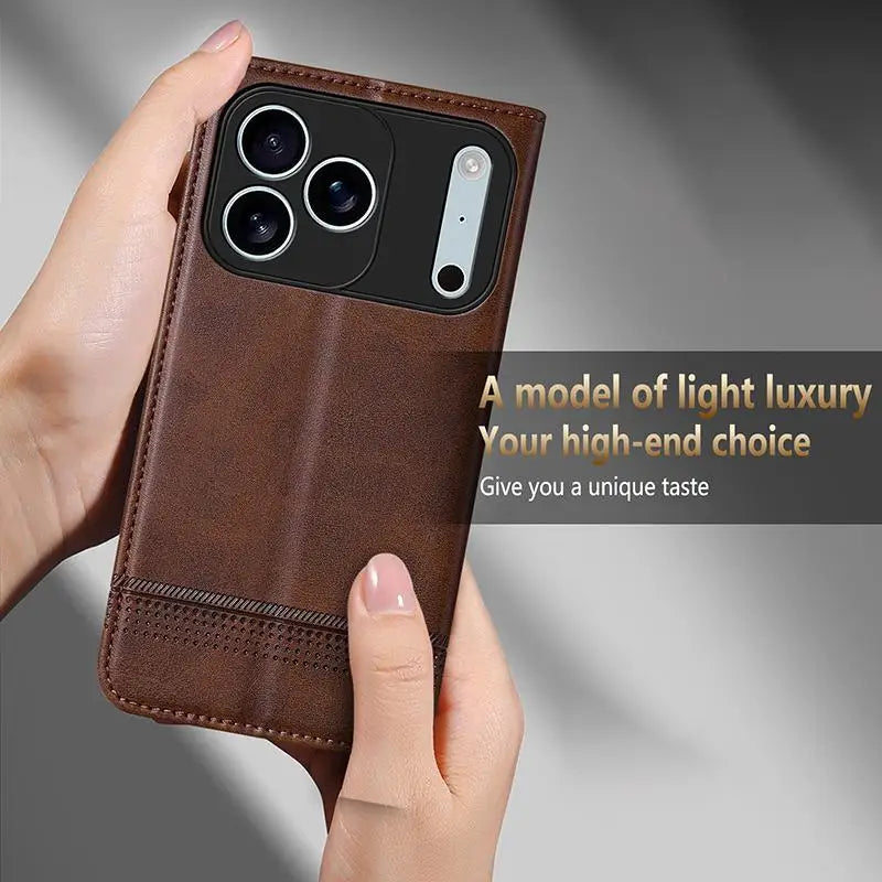 Leather Case For Samsung S26 S25 S24 S23 S22 S21 S20 Ultra Fe S8 S9 S10 Plus S25 Edge Case Luxury Magnetic Flip Phone Cover