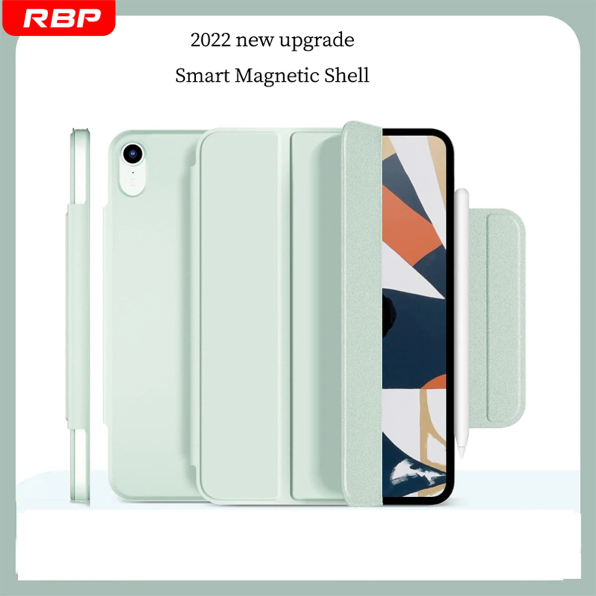 RBP Magnetic Split Tablet Case for iPad 10 10.9 inch 2022 Mini 6 for iPad Air 4/5th Pro 11/12.9 2021 inch Magnetic Buckle Case