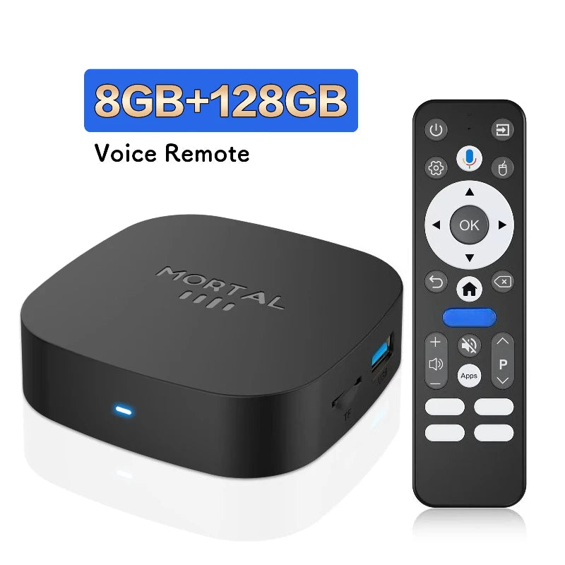 Android 16 Smart TV Box 8GB 128GB Rockchip RK3518 WIFI6 BT 5.4 UI Interface 8K HD Media Player Voice Assistant Set Top Box IPTV