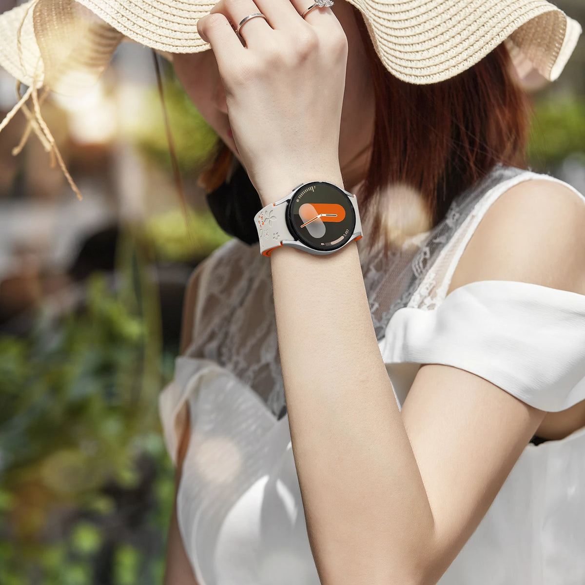 Silicone Band for Samsung Galaxy Watch 7 6 5 4 FE/5Pro 45mm No Gaps Sport Correa Engraved Galaxy Watch6 Classic 43mm 47mm Strap