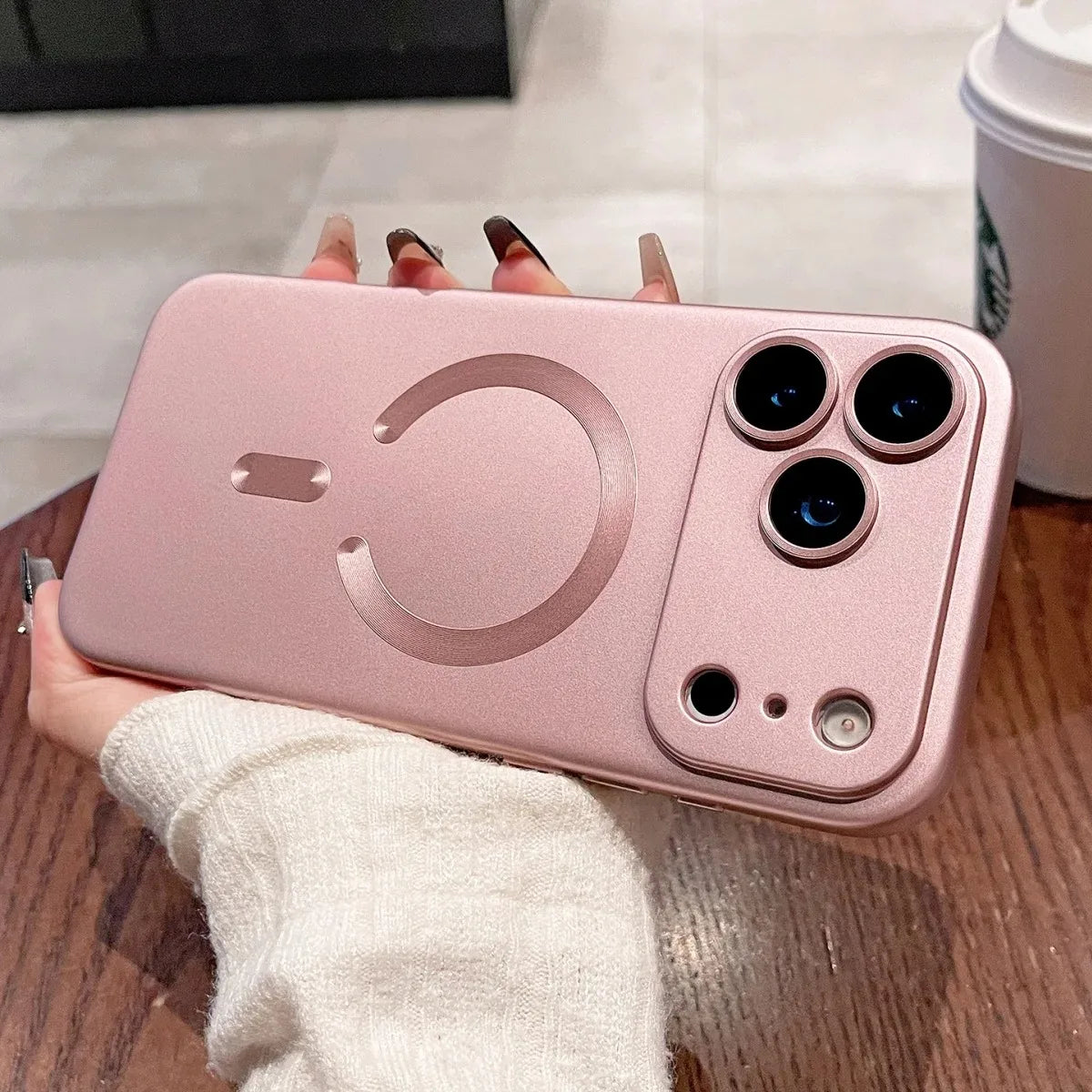 Luxury Metallic Paint Magnetic Soft TPU Case for IPhone 17 16 E 15 14 Plus 13 12 11 Pro Max Wireless Charge Lens Protect Cover