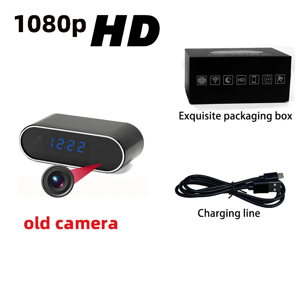 HD4K, New Wi Fi Mini Clock Camera, Upgraded Remote Viewing, Sports Detection, Infrared Night Vision, Home HD Camera