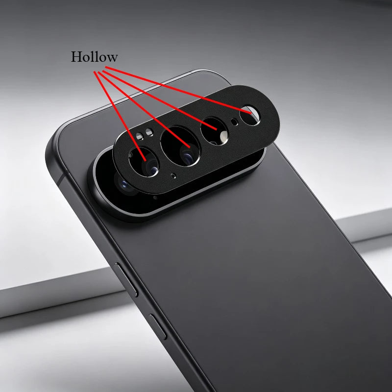 For Google Pixel 11 Pro XL Pixel11Pro Fold Metal Aluminum Camera Lens Protector Camera Hollow Lens Ring Film Cover Case