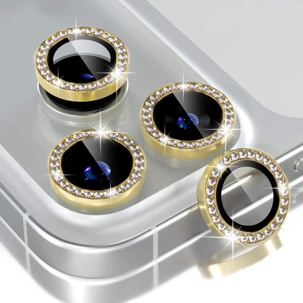 Bling Glitter Diamond Metal Frame Camera Protector For IPhone 17 Pro Max Air 17Pro Alloy Lens Tempered Glass Film Ring Cover Cap