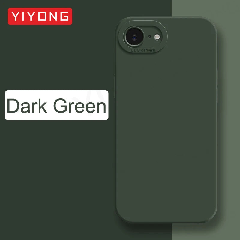 For iPhone16e Case YIYONG Luxury Silky Feel Liquid Silicone Soft Cover For iPhone 16e 16 Pro Max iPhone16 Plus 16+ Phone Cases