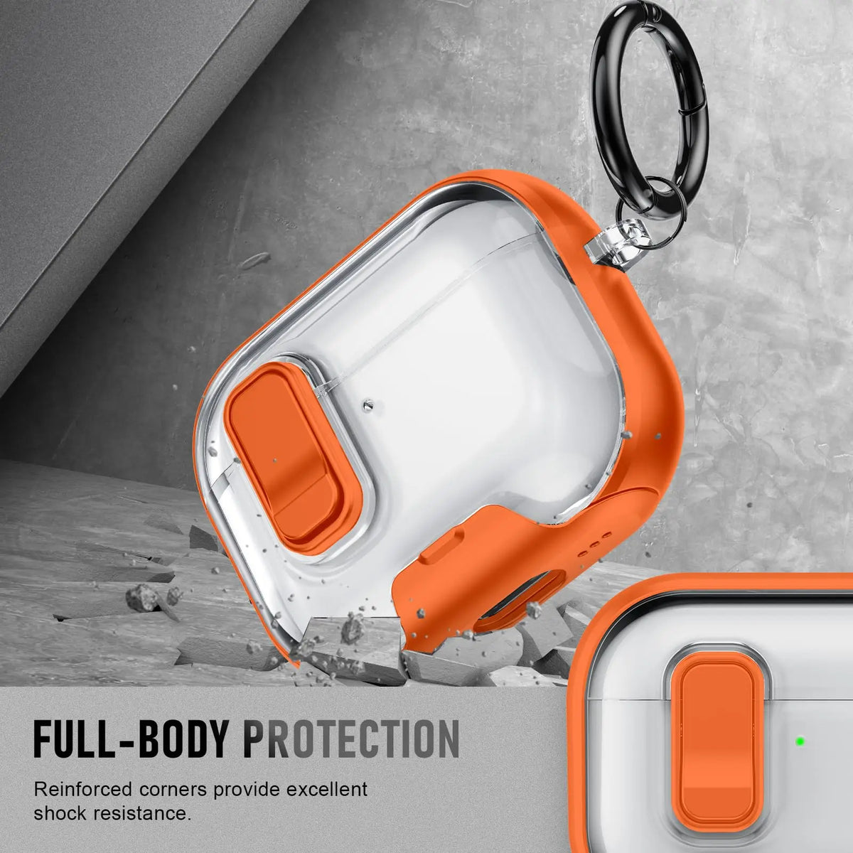 Case for Airpods Pro 3 with Secure Lock & Phone Stand Soft TPU Protective Case with Lanyard Anti-Scratch Shell for AirPods Pro 3