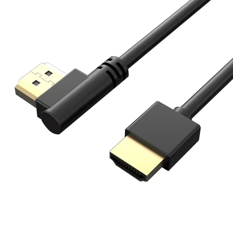 90 Degree HDMI 2.0 Cable - Graphene Enhanced for Space-Saving Installations | 4K, 3D & High Refresh Rate Aux Cable Hdmi Cable