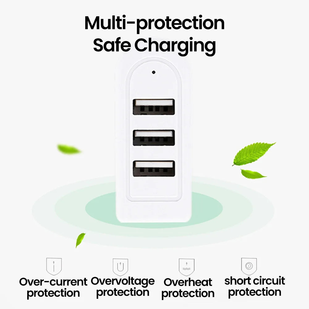 3-in-1 USB 2.0 Hub USB Hub High Speed USB Splitter Adapter For PC Computer Accessories Multiport HUB