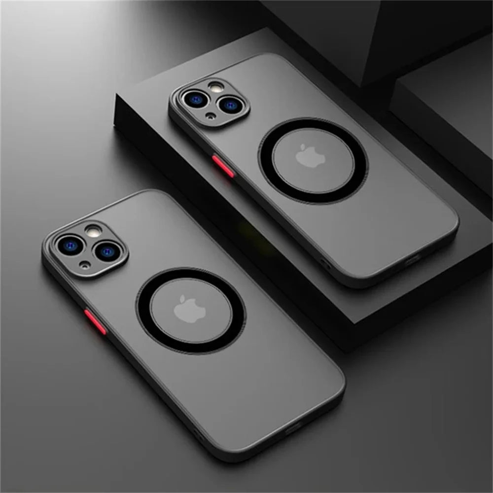 For Magsafe Magnetic Cover For iPhone 14 13 16 15 Pro Max Mini XS XR 14 Plus Shockproof Charging Case on iphone 14 Pro Max Cases