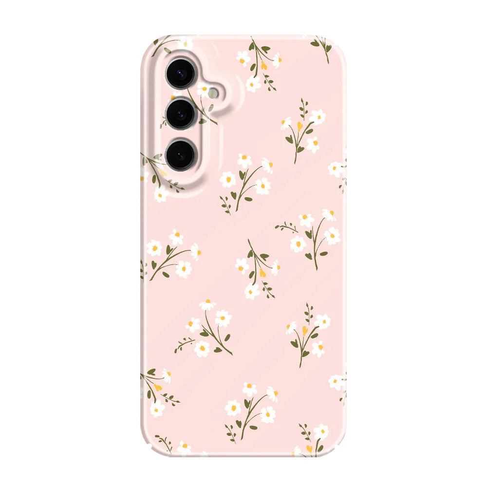 Sunshine Flower Phone Case For Samsung Galaxy S25 S24 S23 S22 S21 S20 Plus Ultra FE 5G Film Hard Cover