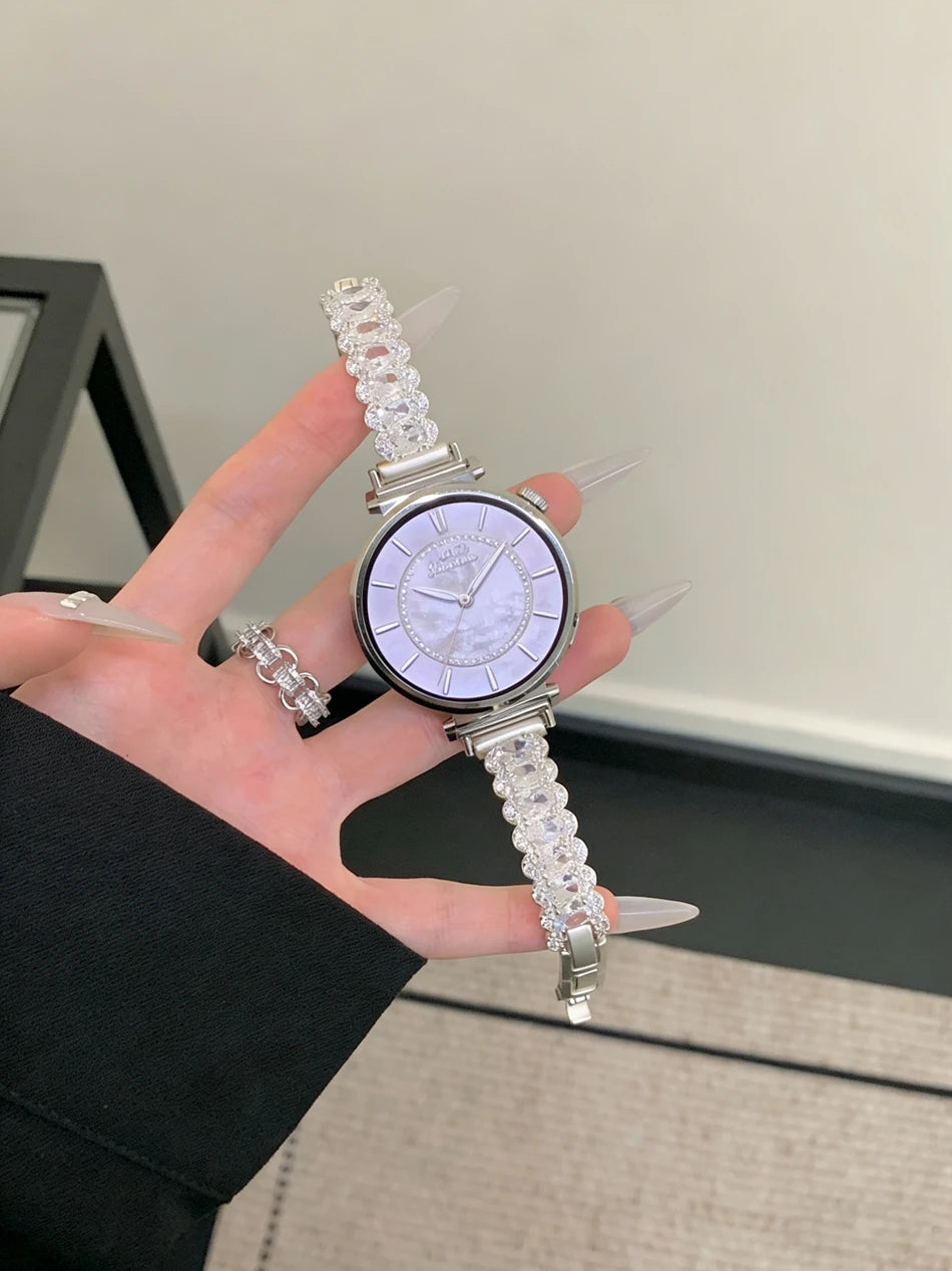 Luxury Jewelry Band Watch Band for Samsung Galaxy Watch 8 40/44/47mm Ultra 7 6 5 Classic 46mm Huawei 11 GT 5 4 3 Pro Woman Strap