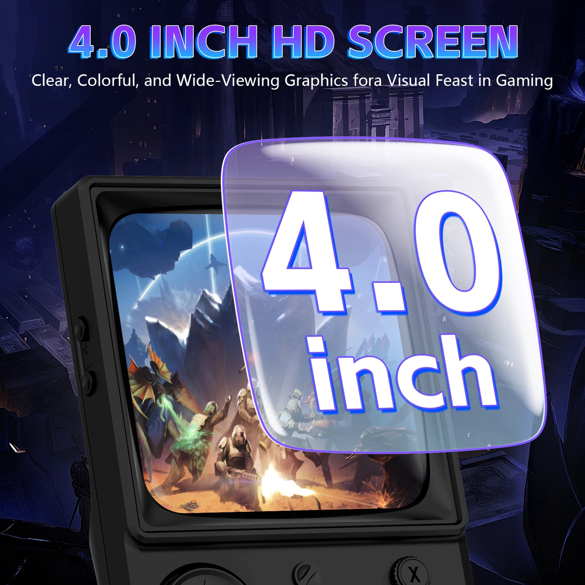 AISLPC RG40 MAX Handheld Game Console 64/128G 4.0" IPS Screen 5G Portable Pocket Game Player