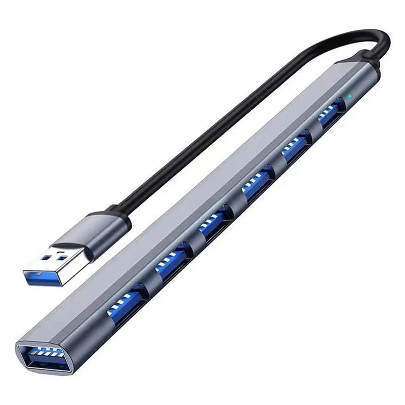 7 Ports USB HUB USB C USB 3.0 HUB 7-in-1 Type C Multi-port USB Splitter OTG Adapter USB Adapter for Macbook Pro Air PC Laptop