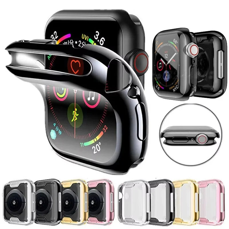 Cover For Apple Watch Ultra 3 2 1 49mm TPU Full Screen Protector Case iWatch Series 9 8 7 6 5 4 SE 45mm 41mm 44mm 40mm 42mm 38mm