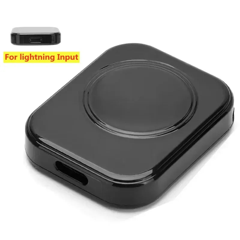 Wireless Charger For Apple Watch Series 9 8 7 6 5 4 3 2 1 Type-C / L Double Interface Portable Magnetic Wireless Charging Dock