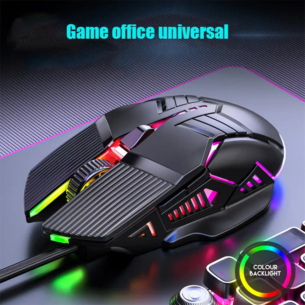 3200DPI Ergonomic Wired Gaming Mouse USB Computer Mouse Gaming RGB Backlit Gamer Mouse 6 Button LED Silent Mice for PC Laptop