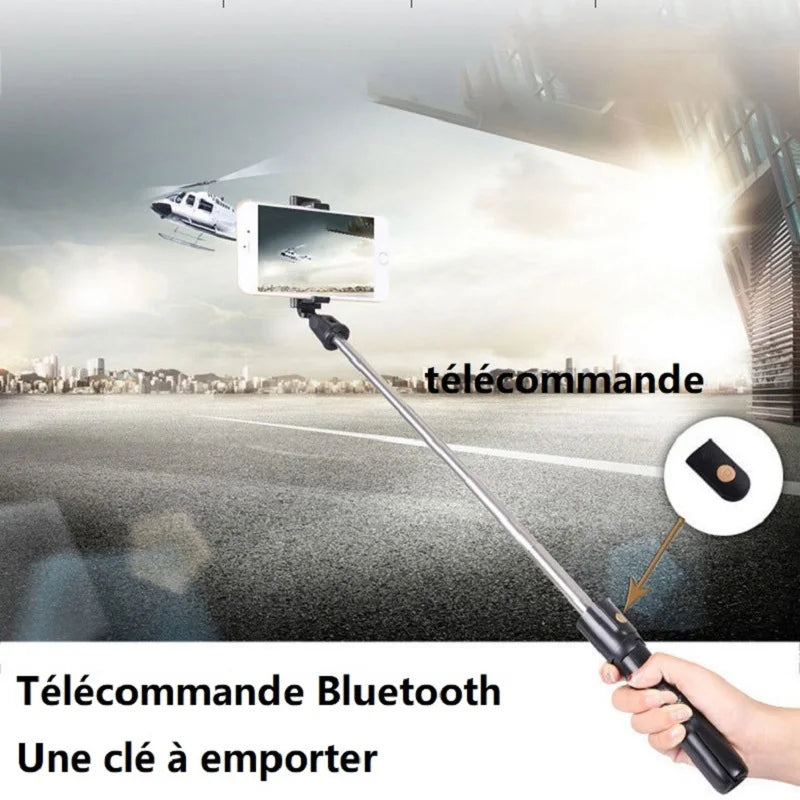 3 In 1 Mini Wireless Bluetooth Selfie Stick With Shutter Remote Extendable Retractable Mini Tripod Monopod For Phone Video Live