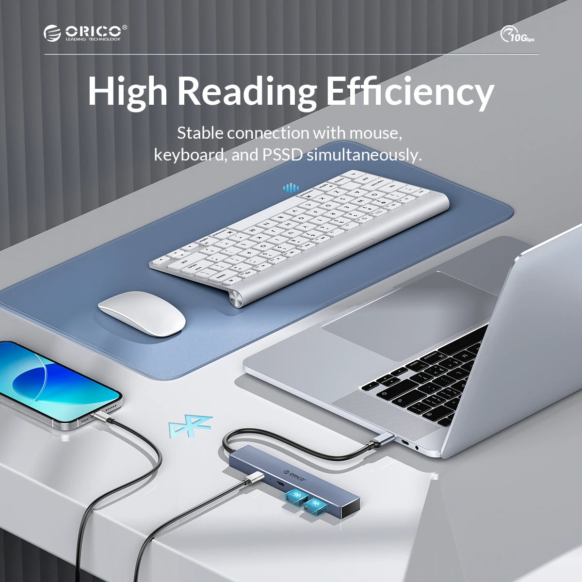 ORICO Type C USB 3.2 10GBPS HUB 4 Ports Compatible With PD100W SD TF Splitter OTG Adapter Suitable For PC Computer Accessories