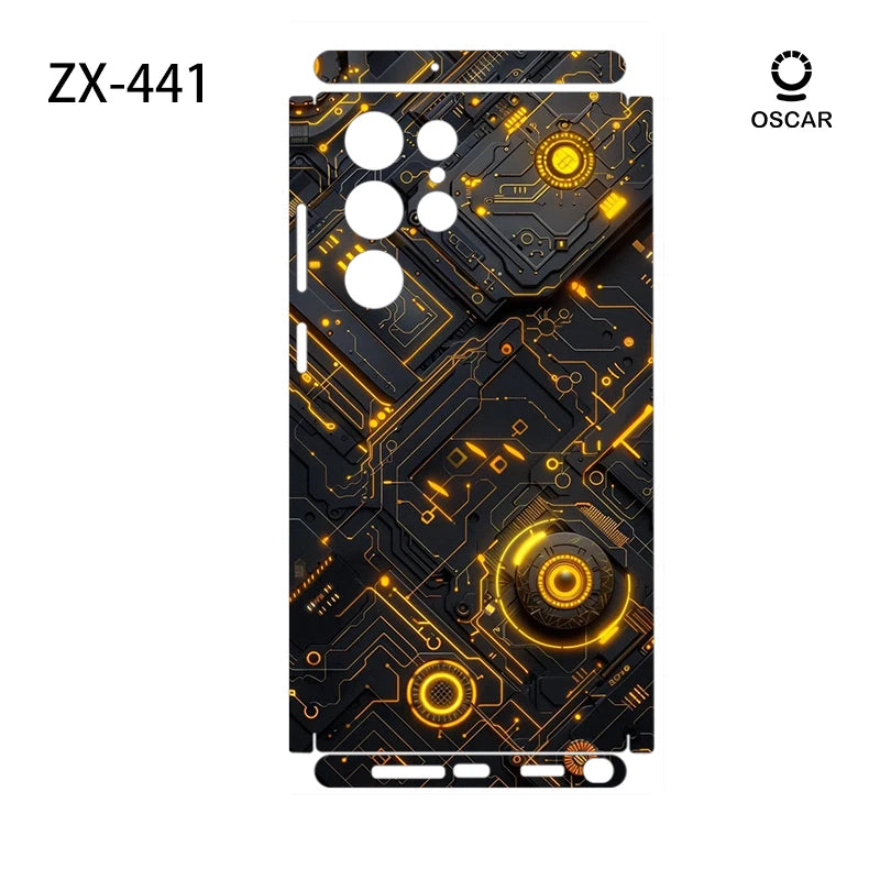 Colorful Decal Skin for Samsung Galaxy S23 S25Ultra Plus S26 S24Ultra Back Screen Protector Cover Wrap Stones Sticker