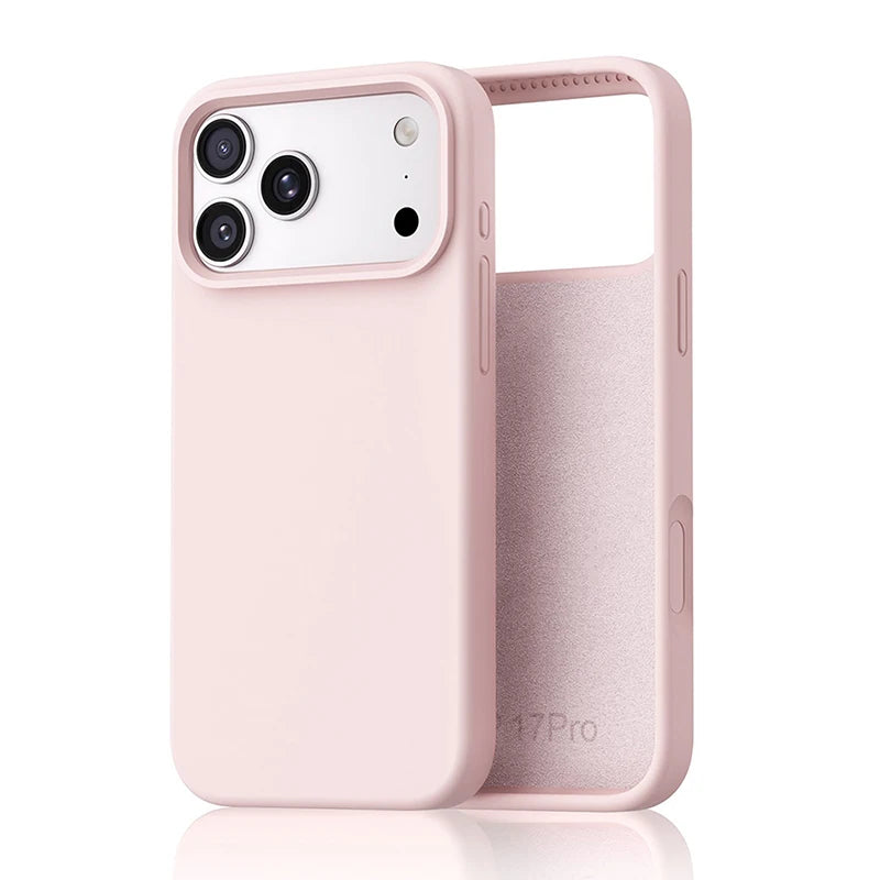 Original Liquid Silicone Phone Case For iPhone 17 16 15 14 Pro Max Ultra Slim Shockproof Cases For iPhone 13 17 Pro Max Cover
