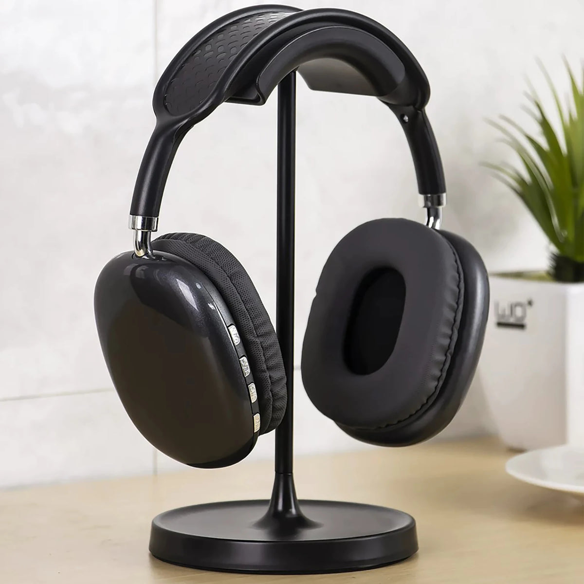 Headphone Stand Desk Headset Holder Universal Headphone Support Aluminium Alloy ABS Material Weighted Base Black White Stand