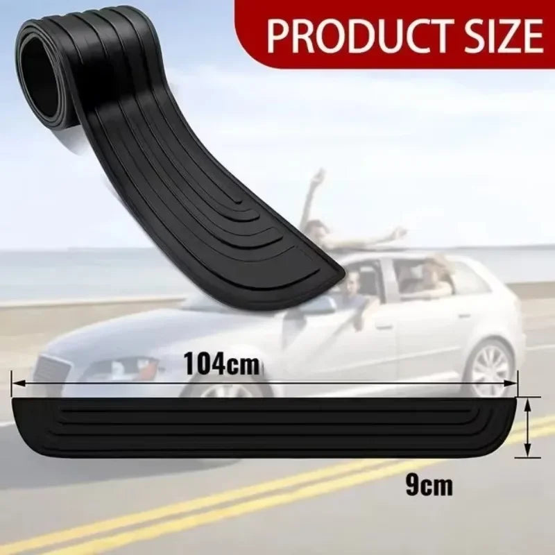 Car Trunk Sill Protector, Rear Bumper Guard, Tailgate Threshold Strip, Silicone Anti - Collision & Scratch Protection for Auto
