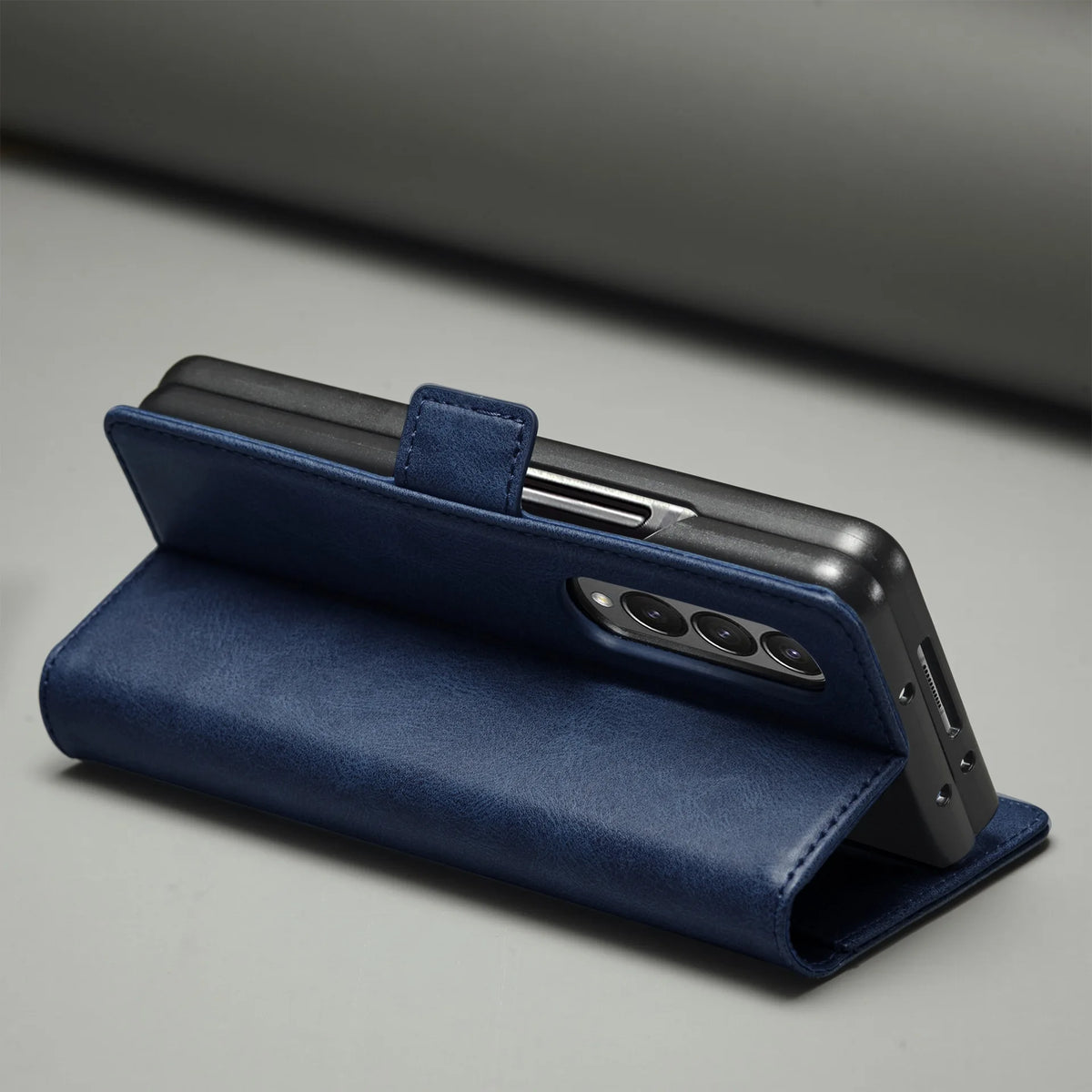 Business Leather Case For Samsung Galaxy Z Fold 8 Ultra 7 6 5 4 3 Z Fold7 Magnetic Flip Protective Card Solt Wallet Phone Cover