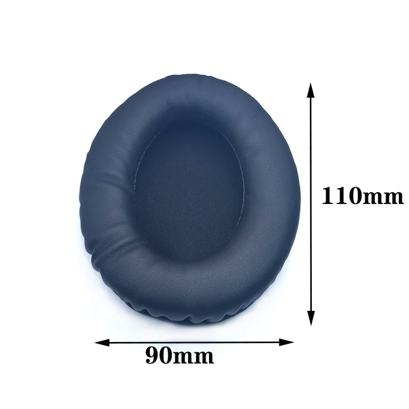 Oval Ear Pads For Headphones Covers Sponge Leather Foam Cushion 60*70 60*80 65*85 70*90 75*95 80*100 85*105 90*105 90*110 2pcs