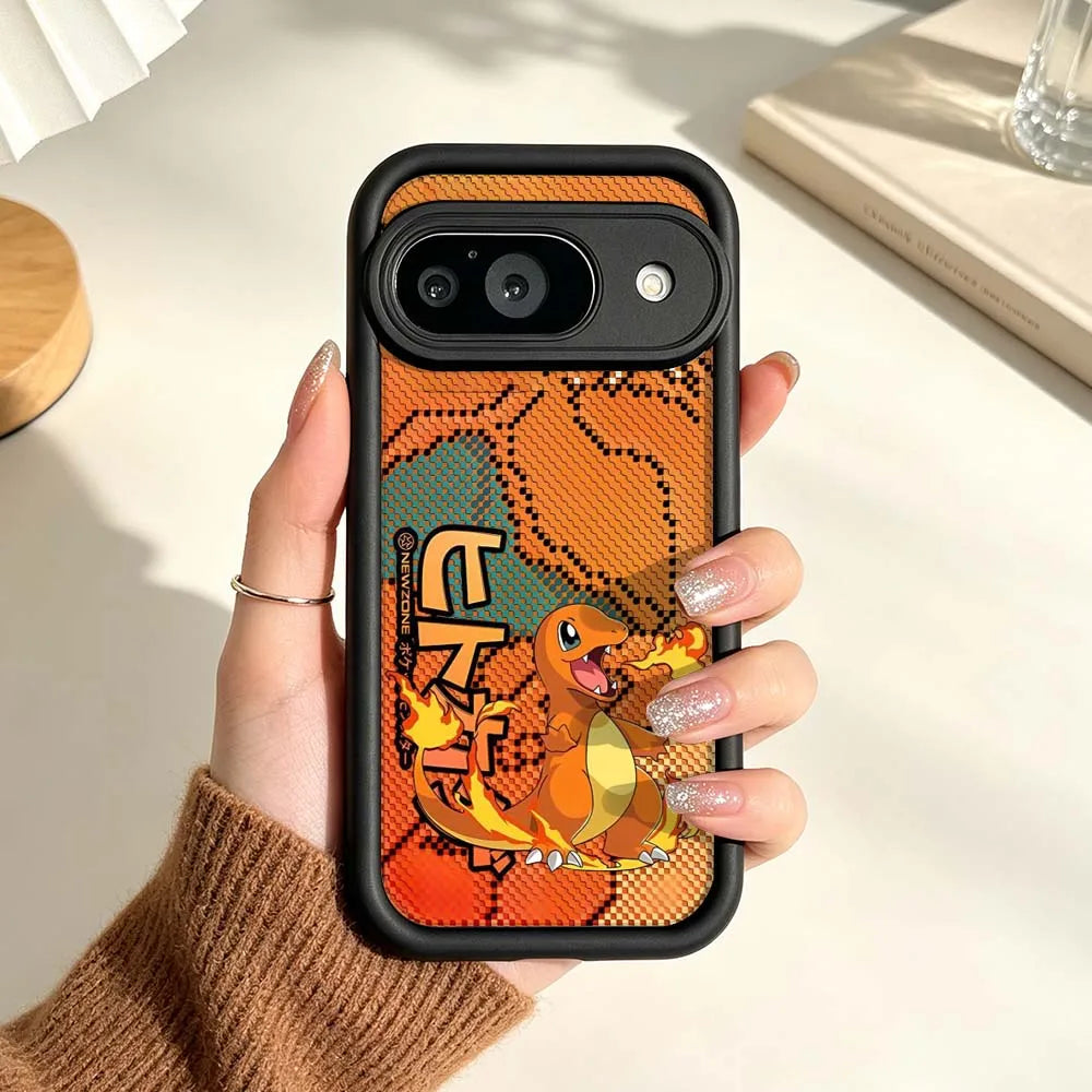 P-Pokemons R-Rayquazas Luxury For Google Pixel 10 9 8A 8 7 7A Pro XL 5G Eye Ladder Soft Silicon Shockproof Cover Phone Case